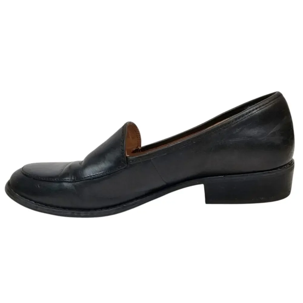 Sofft Women's Black Leather Slip On Loafers Size 8.5